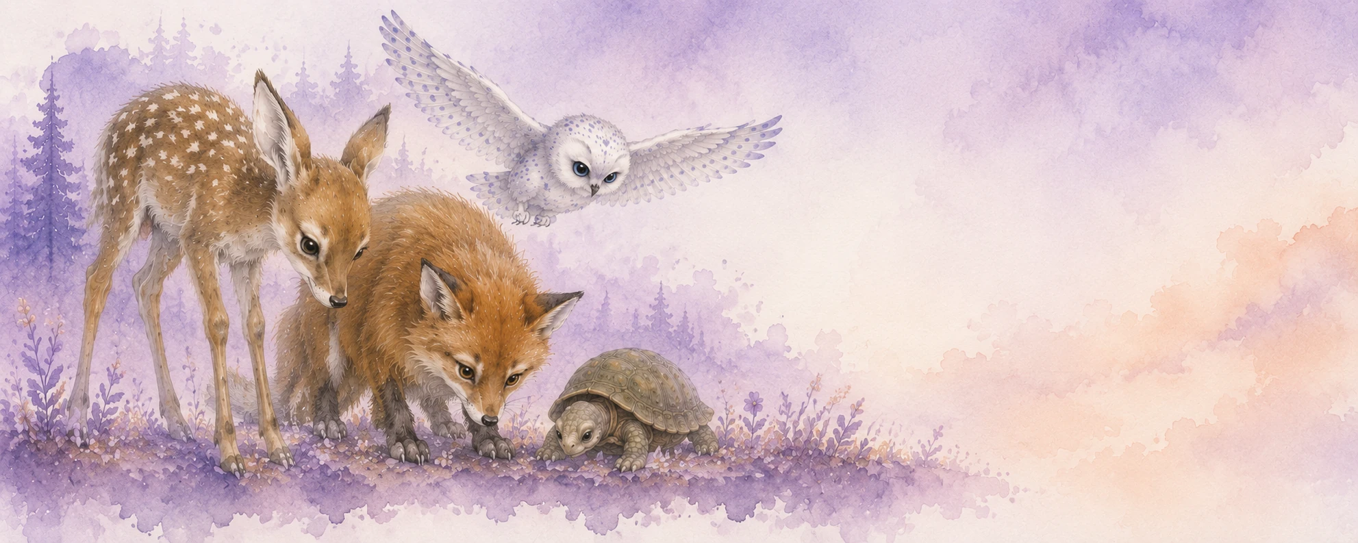 Young forest friends