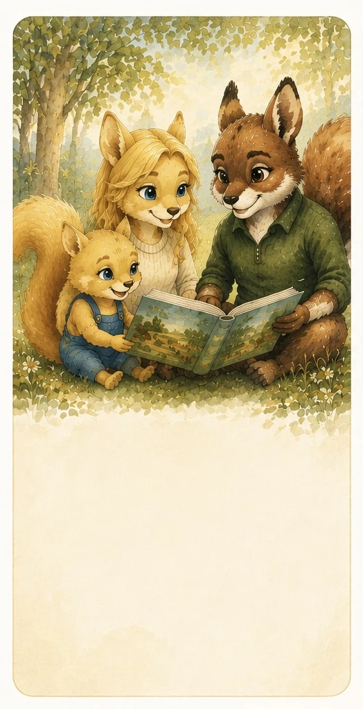 A family reading together