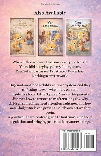 Back cover of Yan the Little Squirrel: Big Feelings, We Calm Together